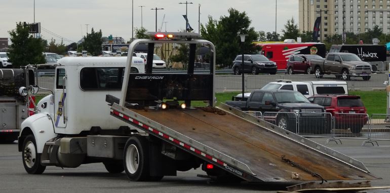 Flatbed Tow Truck